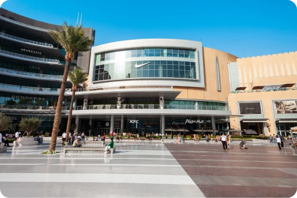 Outside View of a Shopping Center