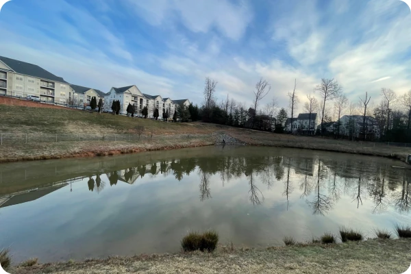 stormwater pond at HOA COA